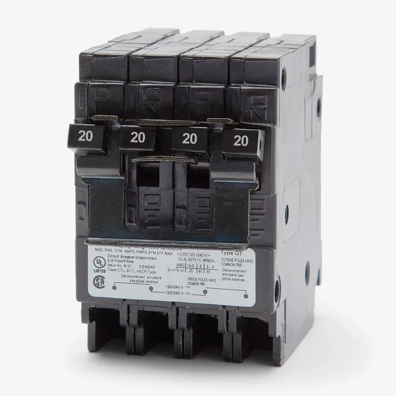 Best Choice Siemens Q22020CT2 - 20/20A Quadplex Miniature Circuit Breaker