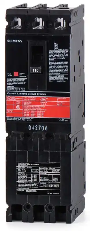 Siemens CED63B110 - 110A 3 Pole Molded Case Circuit Breaker Reduced Price