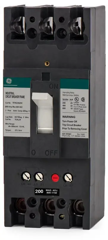 ABB / General Electric TFK236200 - 200A 3 Pole Molded Case Circuit Breaker Buy Online