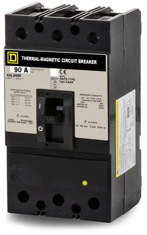 Sale Square D KAL26090 - 90A 2 Pole Molded Case Circuit Breaker