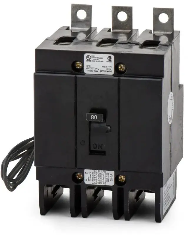 Eaton / Cutler-Hammer GHB3080S1 - 80A 3 Pole Molded Case Circuit Breaker Sale