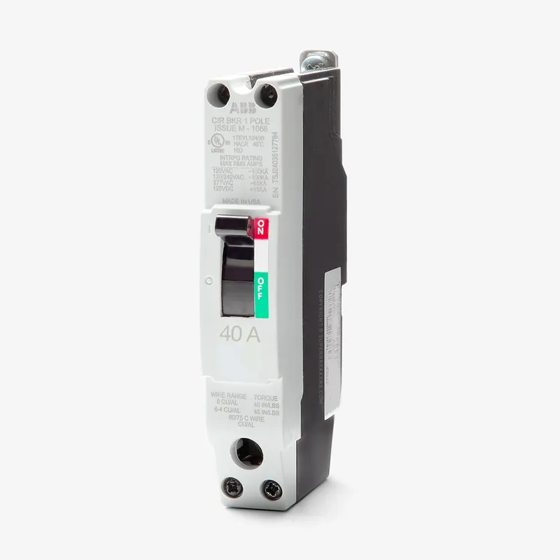 ABB / General Electric TEYL1040B - 40A 1 Pole Molded Case Circuit Breaker High Quality