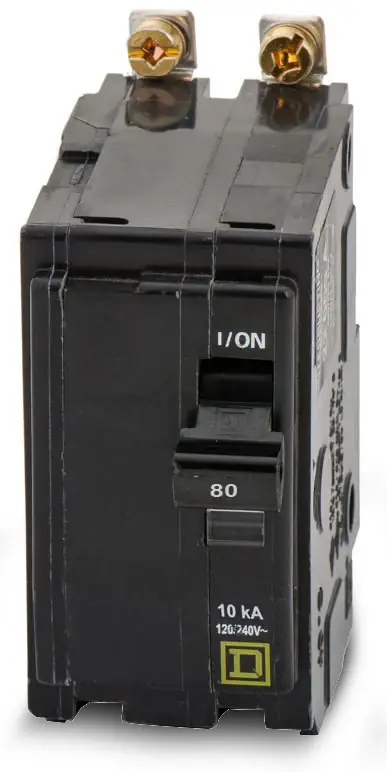 Square D QOB280H - 80A 2 Pole Miniature Circuit Breaker Buy Online