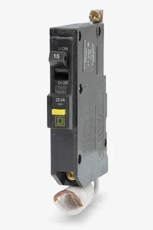 Brand New Square D QOB115VHGFI - 15A GFCI Miniature Circuit Breaker