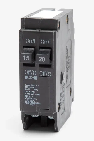 One Day Deal Eaton / Cutler-Hammer BR1520 - 15/20A Tandem Miniature Circuit Breaker