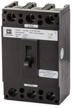 Instant Buy Eaton / Cutler-Hammer CA3225 - 225A 3 Pole Molded Case Circuit Breaker