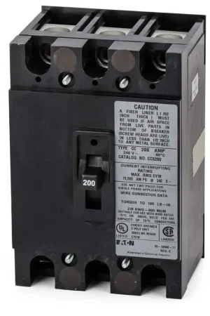 Last Chance Eaton / Cutler-Hammer CC3200 - 200A 3 Pole Molded Case Circuit Breaker