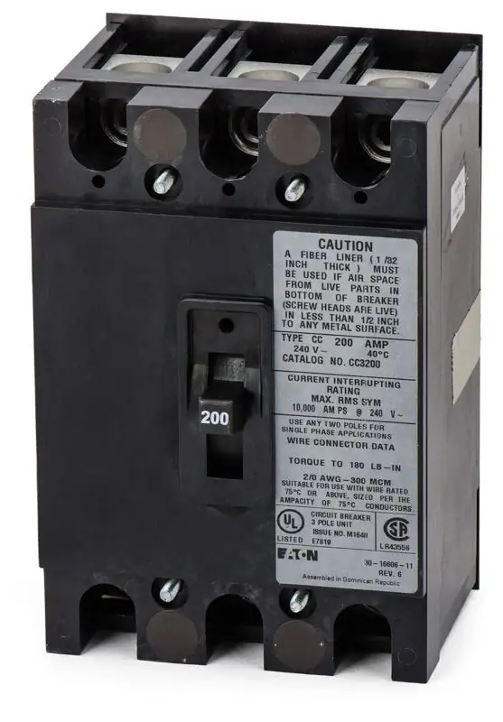 Last Chance Eaton / Cutler-Hammer CC3200 - 200A 3 Pole Molded Case Circuit Breaker