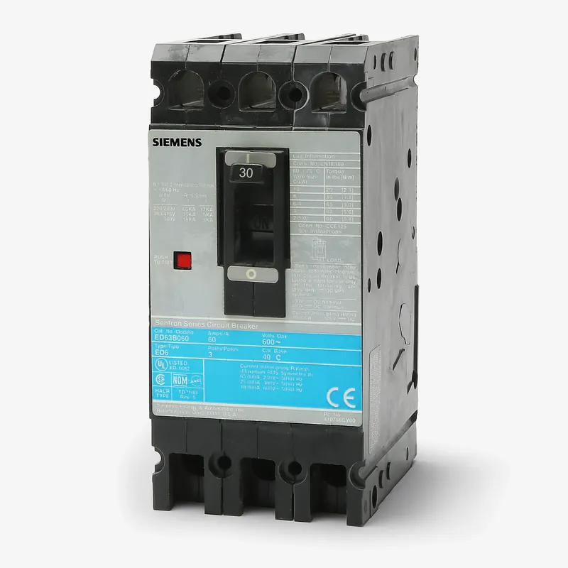 Siemens ED63B030 - 30A 3 Pole Molded Case Circuit Breaker Professional Grade