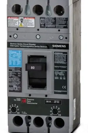 Free Returns Siemens FXD62B080 - 80A 2 Pole Molded Case Circuit Breaker