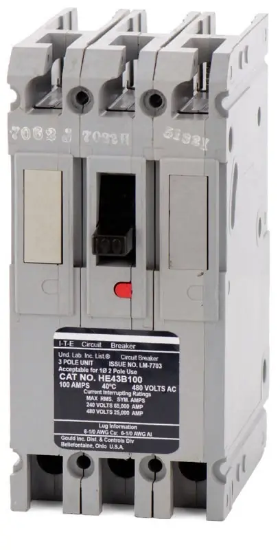 Siemens HE43B100 - 100A 3 Pole Molded Case Circuit Breaker Deal