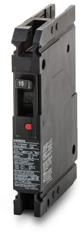 Siemens HED41B015 - 15A 1 Pole Molded Case Circuit Breaker Clearance