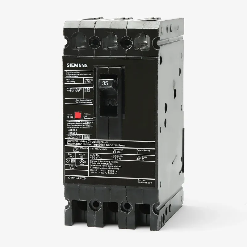 Siemens HED43B035 - 35A 3 Pole Molded Case Circuit Breaker Price Drop