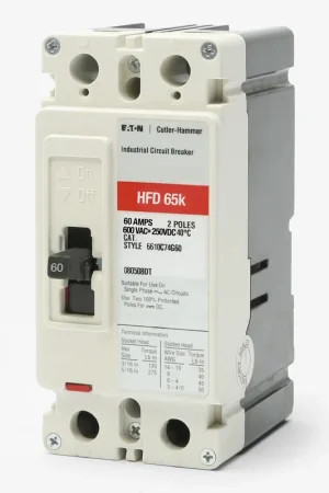 Direct From Factory Eaton / Cutler-Hammer HFD2060 - 60A 2 Pole Molded Case Circuit Breaker