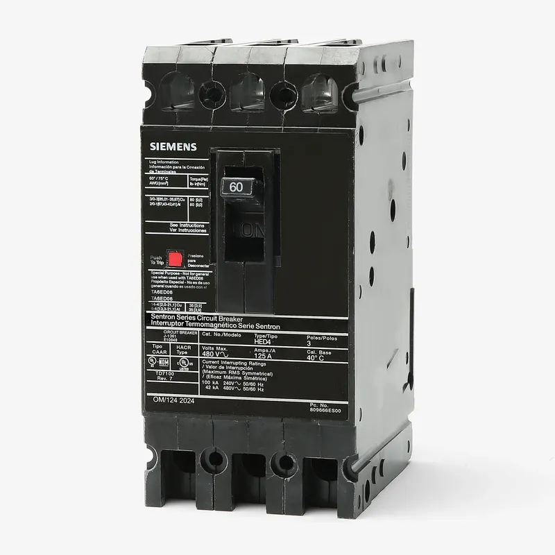 Grab Now Siemens HHED63B060 - 60A 3 Pole Molded Case Circuit Breaker
