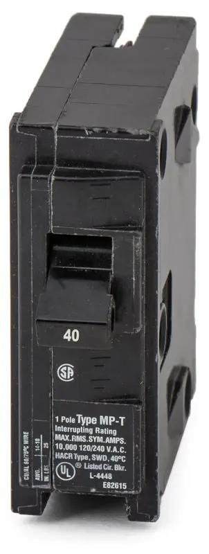 Fast Shipping Siemens / Murray MP140 - 40A 1 Pole Miniature Circuit Breaker