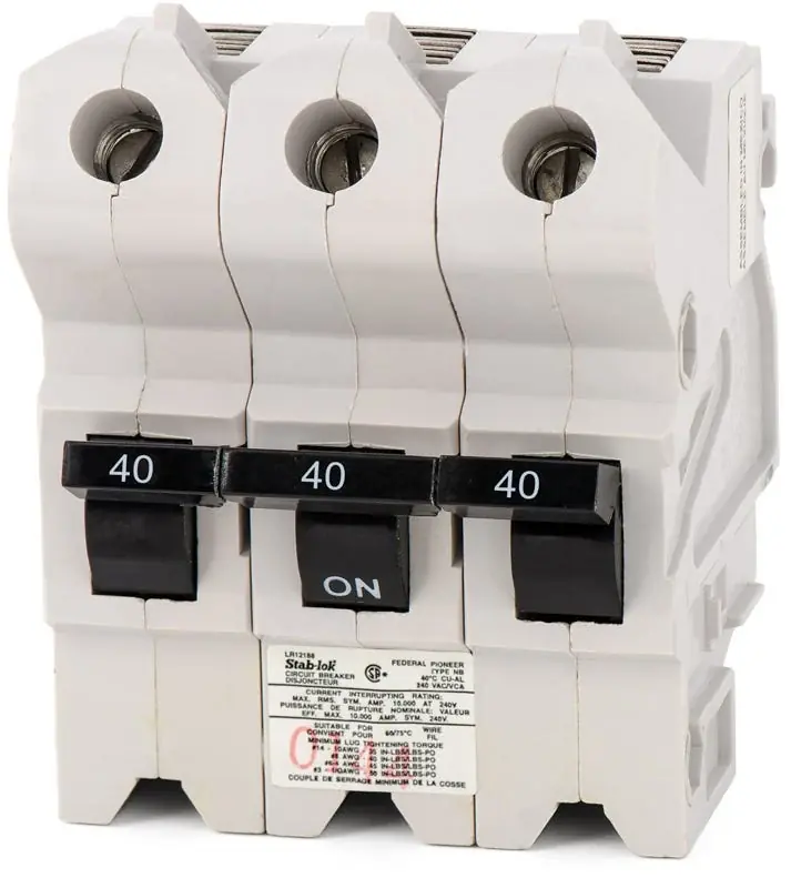 Federal Pacific NB232040 - 40A 3 Pole Miniature Circuit Breaker Top Pick