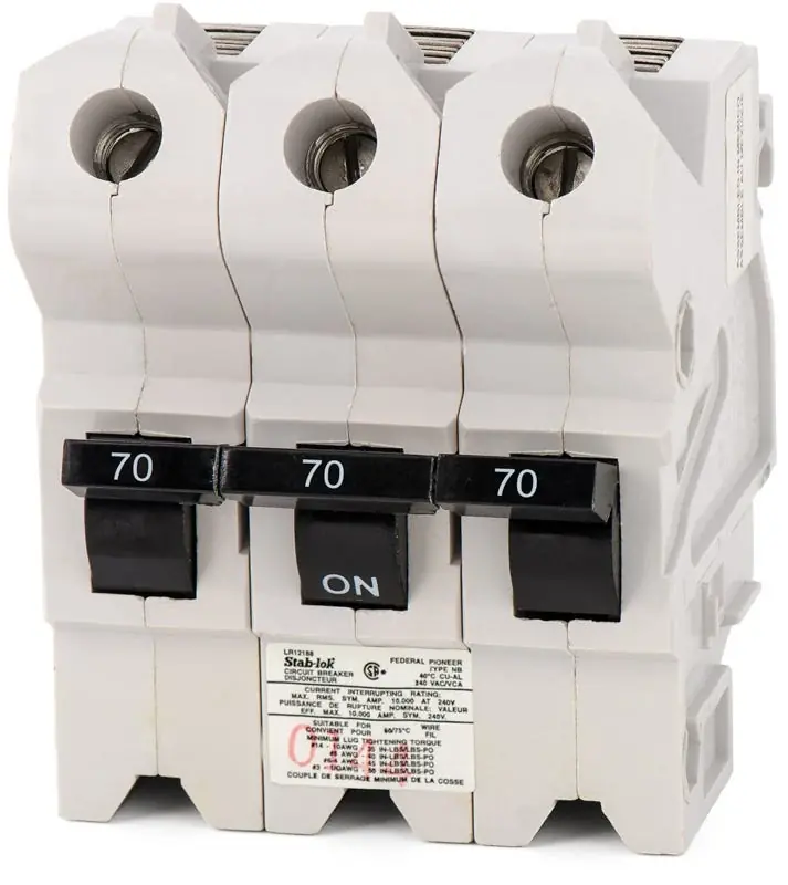 Federal Pacific NB232070 - 70A 3 Pole Miniature Circuit Breaker Don't Miss Out