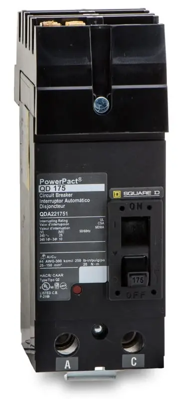 Square D QDA221751 - 175A 2 Pole Molded Case Circuit Breaker Hot Deal