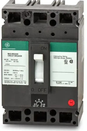 Professional Grade ABB / General Electric TEC36100 - 100A 3 Pole Motor Circuit Protector