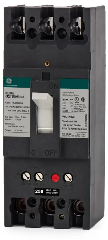 Premium ABB / General Electric TFJ236250WL - 250A 3 Pole Molded Case Circuit Breaker