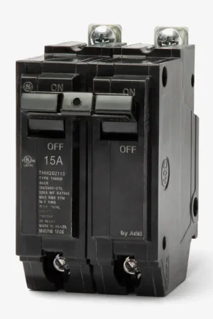 ABB / General Electric THHQB2115 - 15A 2 Pole Molded Case Circuit Breaker Authentic