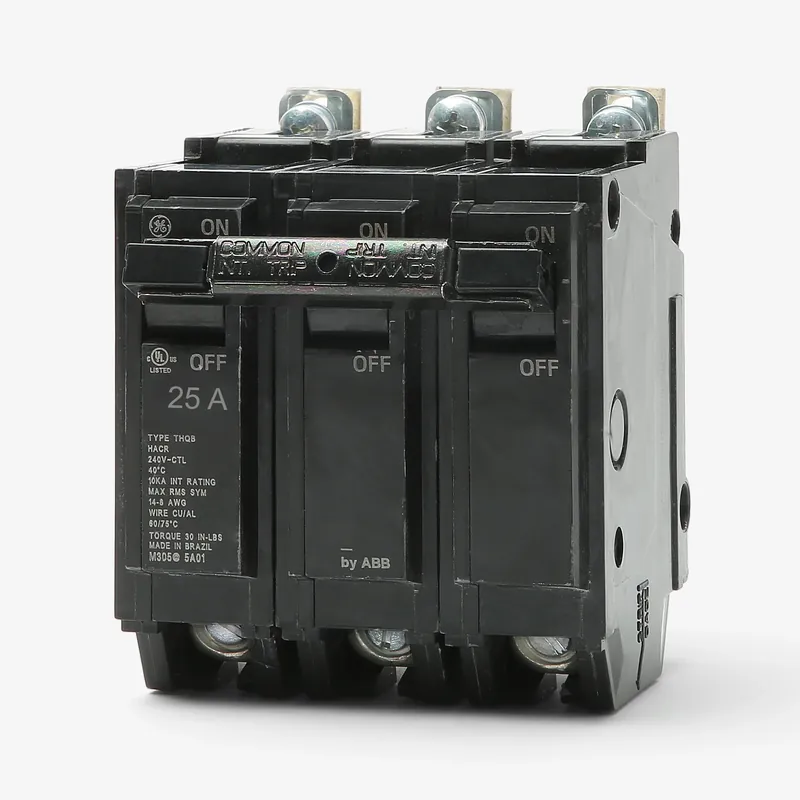 ABB / General Electric THHQB32025 - 25A 3 Pole Miniature Circuit Breaker Next Day Delivery