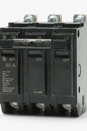 Shop Now ABB / General Electric THQB32080 - 80A 3 Pole Miniature Circuit Breaker
