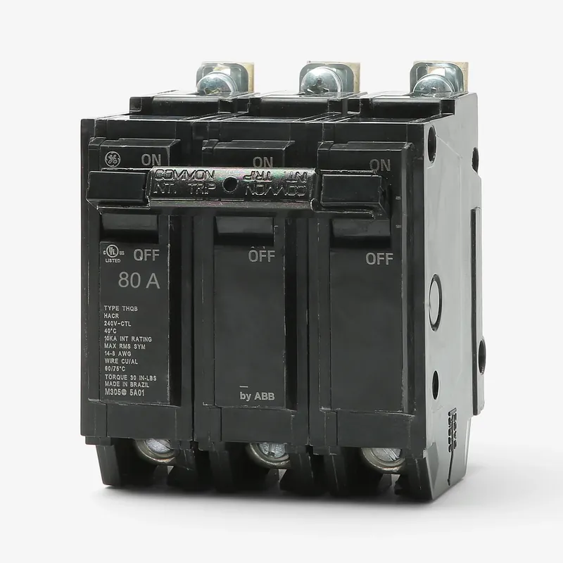 Shop Now ABB / General Electric THQB32080 - 80A 3 Pole Miniature Circuit Breaker