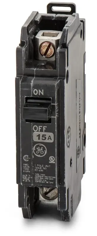 Authentic ABB / General Electric THQC1115 - 15A 1 Pole Molded Case Circuit Breaker