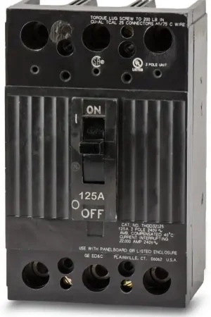 Today Only ABB / General Electric THQD32125 - 125A 3 Pole Molded Case Circuit Breaker