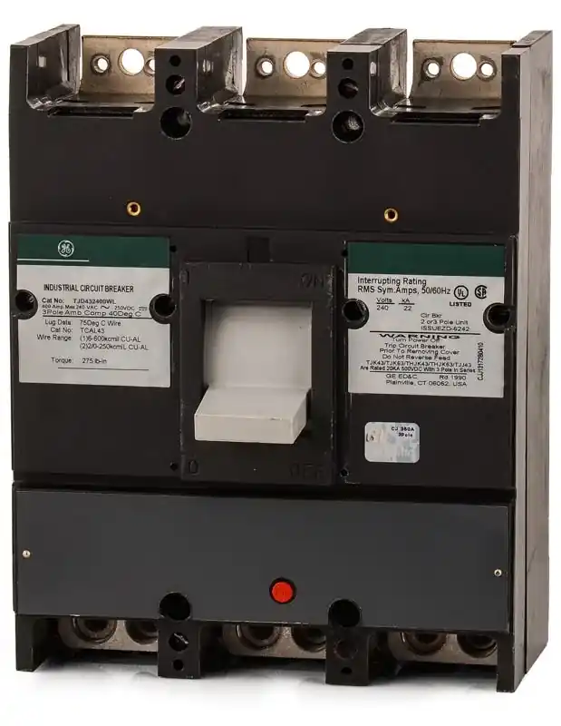 Popular ABB / General Electric TJD432400WL - 400A 3 Pole Molded Case Circuit Breaker