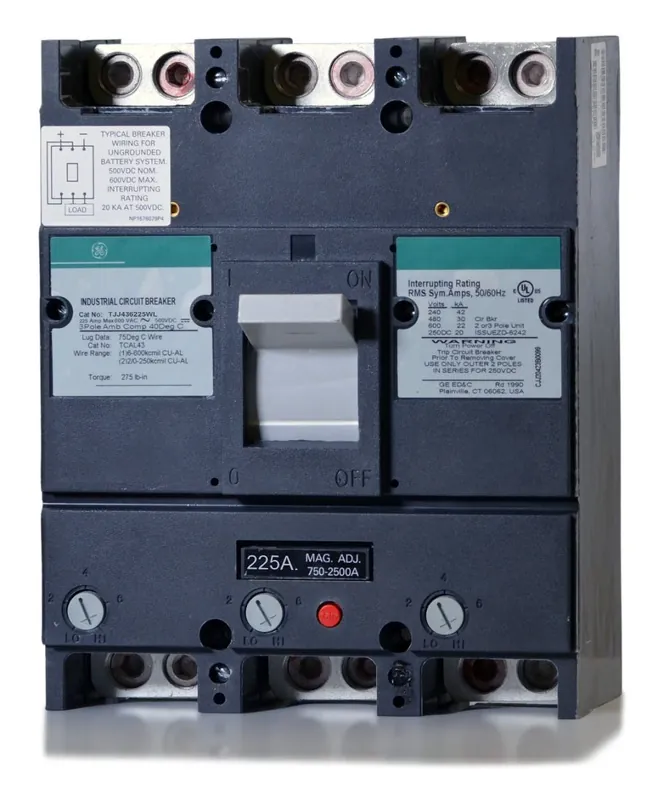 Fan Favorite ABB / General Electric TJJ436225WL - 225A 3 Pole Molded Case Circuit Breaker