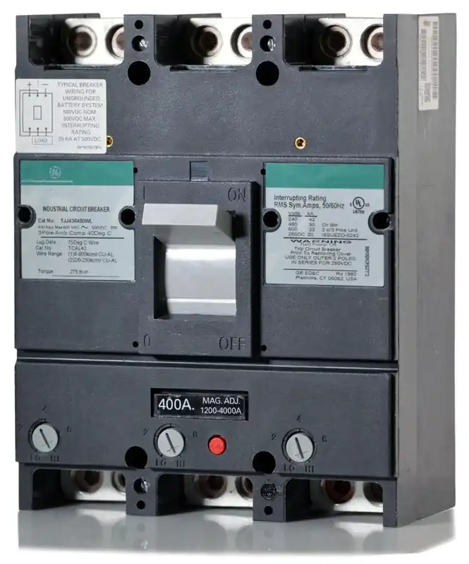 Professional Grade ABB / General Electric TJJ436400WL - 400A 3 Pole Molded Case Circuit Breaker