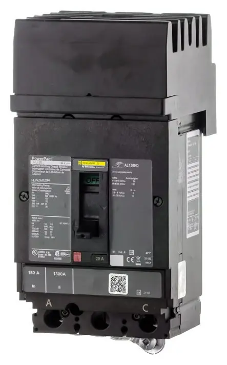 Affordable Square D HJA260204 - 20A 2 Pole Molded Case Circuit Breaker