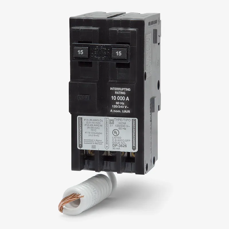 Square D HOM215EPD - 15A GFEP Miniature Circuit Breaker Price Cut