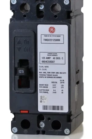 While Supplies Last ABB / General Electric TMQV22125MM - 125A 2 Pole Molded Case Circuit Breaker