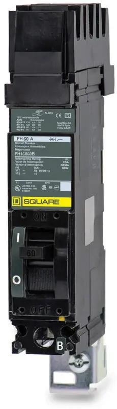 Markdown Square D FH16060B - 60A 1 Pole Molded Case Circuit Breaker