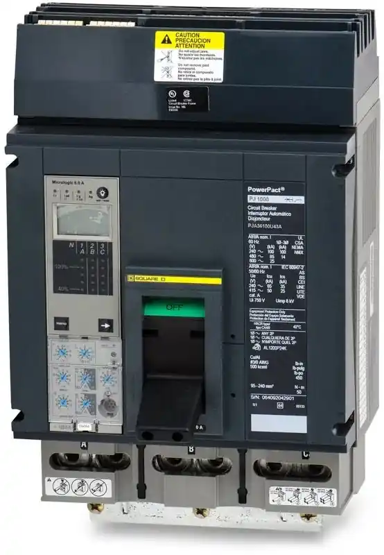 Discount Square D PJA36100U43A - 1000A 3 Pole Molded Case Circuit Breaker