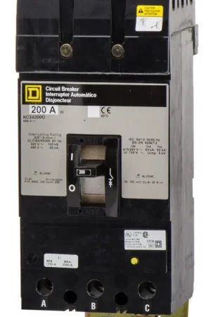 Brand New Square D KC34200G - 200A 3 Pole Molded Case Circuit Breaker