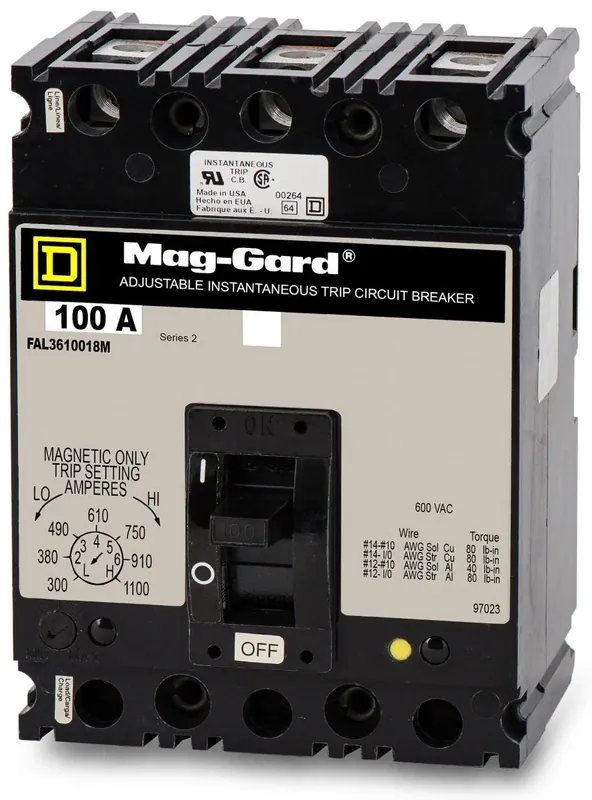 Markdown Square D FAP3610018M - 100A 3 Pole Motor Circuit Protector