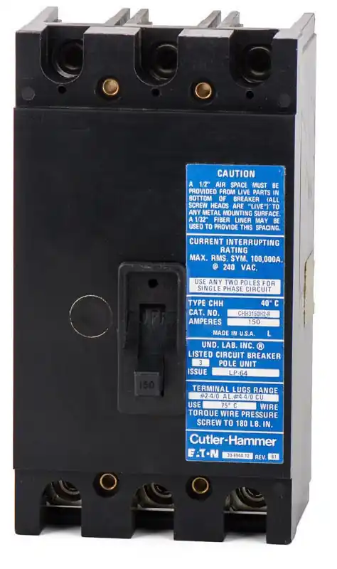 Price Drop Eaton / Cutler-Hammer CHH3150H2 - 150A 3 Pole Molded Case Circuit Breaker