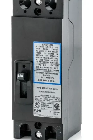 Place Order Eaton / Cutler-Hammer CHH2150H4X - 150A 2 Pole Molded Case Circuit Breaker