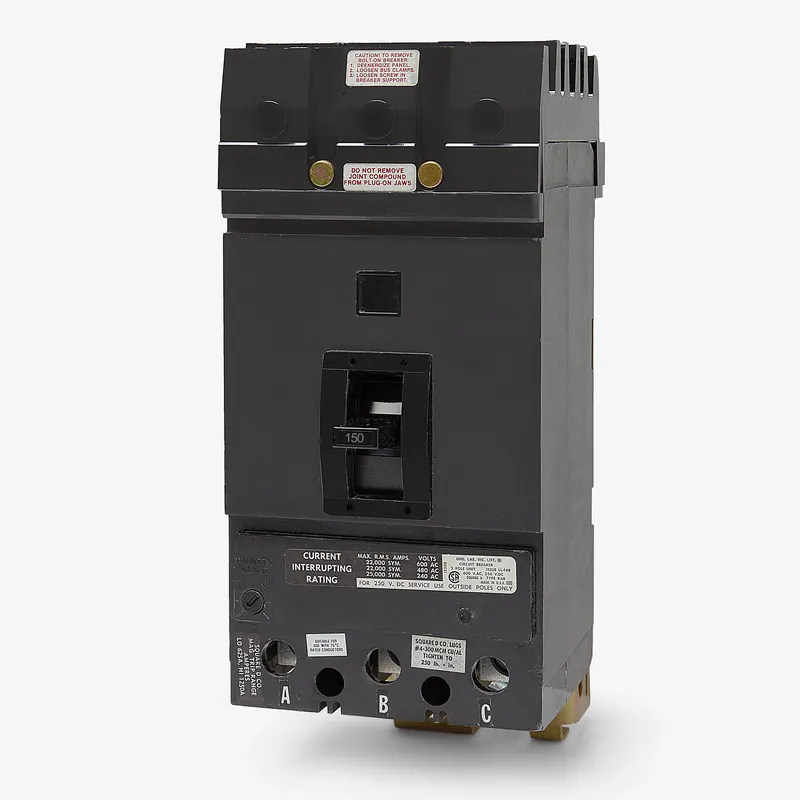Certified Square D KAB36150 - 150A 3 Pole Molded Case Circuit Breaker