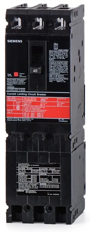 Best Choice Siemens CED63B040 - 40A 3 Pole Molded Case Circuit Breaker