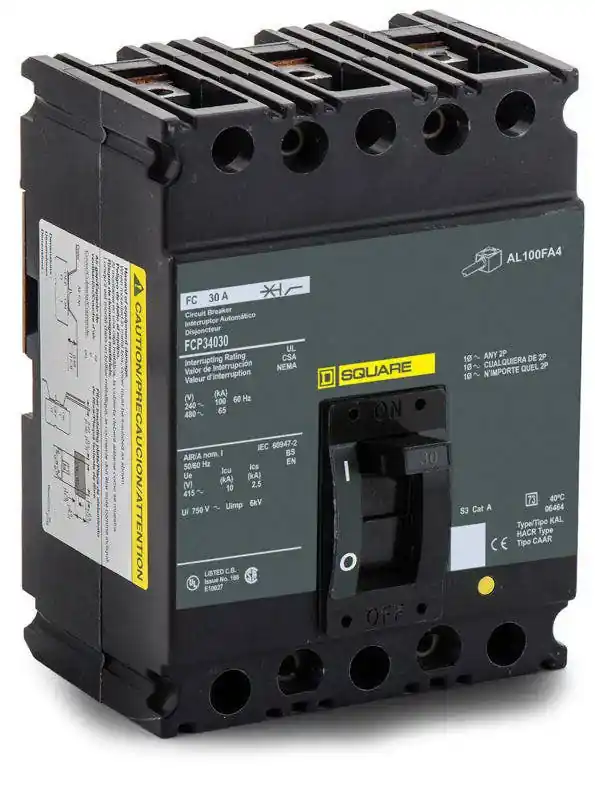 Latest Square D FCP34030 - 30A 3 Pole Molded Case Circuit Breaker