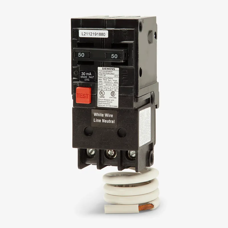 Flash Sale Siemens QE250 - 50A GFEP Miniature Circuit Breaker