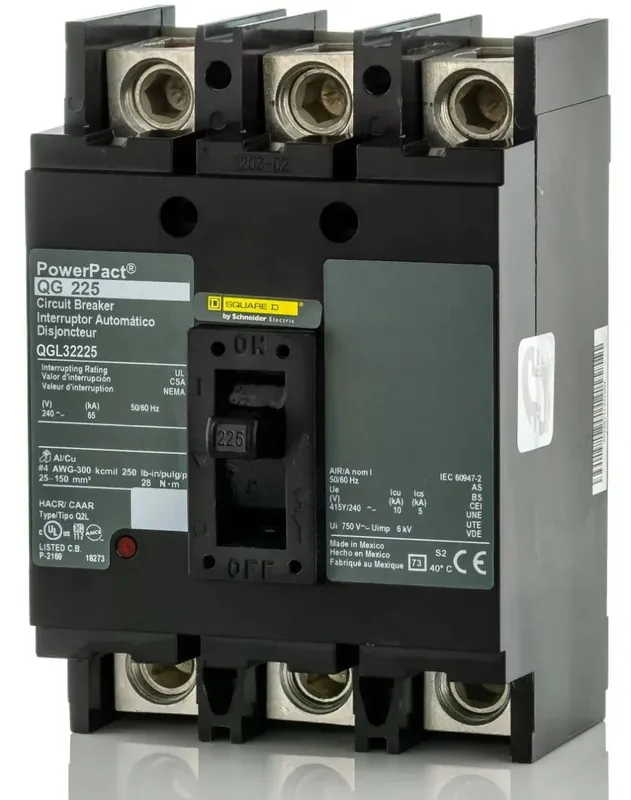 Square D QGL32225 - 225A 3 Pole Molded Case Circuit Breaker Next Day Delivery