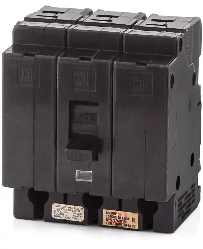 Instant Buy Square D EH34060 - 60A 3 Pole Molded Case Circuit Breaker