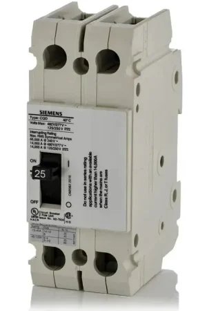Best Price Siemens CQD225 - 25A 2 Pole Molded Case Circuit Breaker